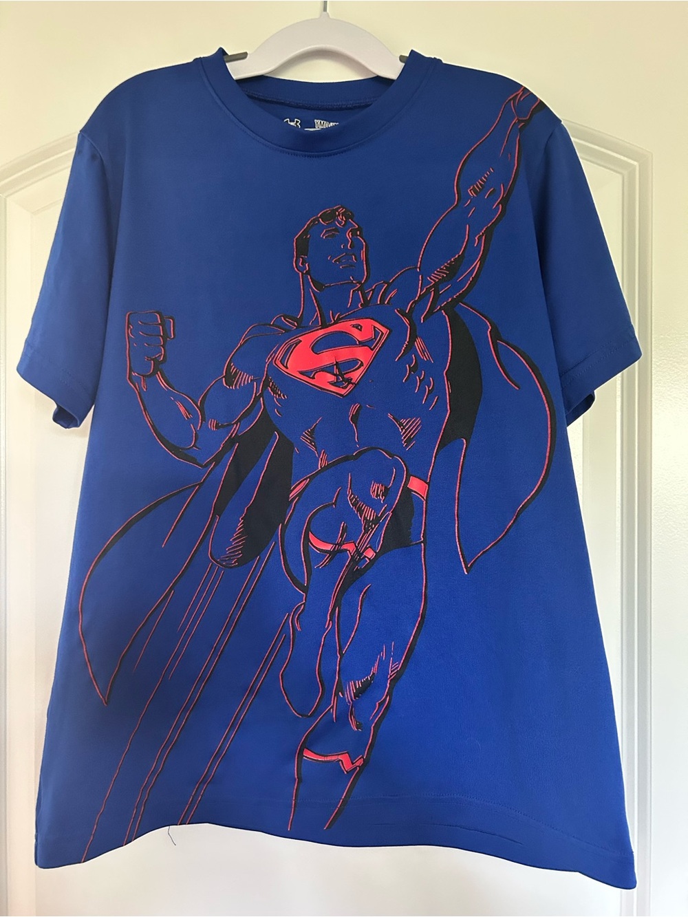Under Armour Blue Superman Graphic Tee with Red Detail + Athletic Tee (Bundle)
